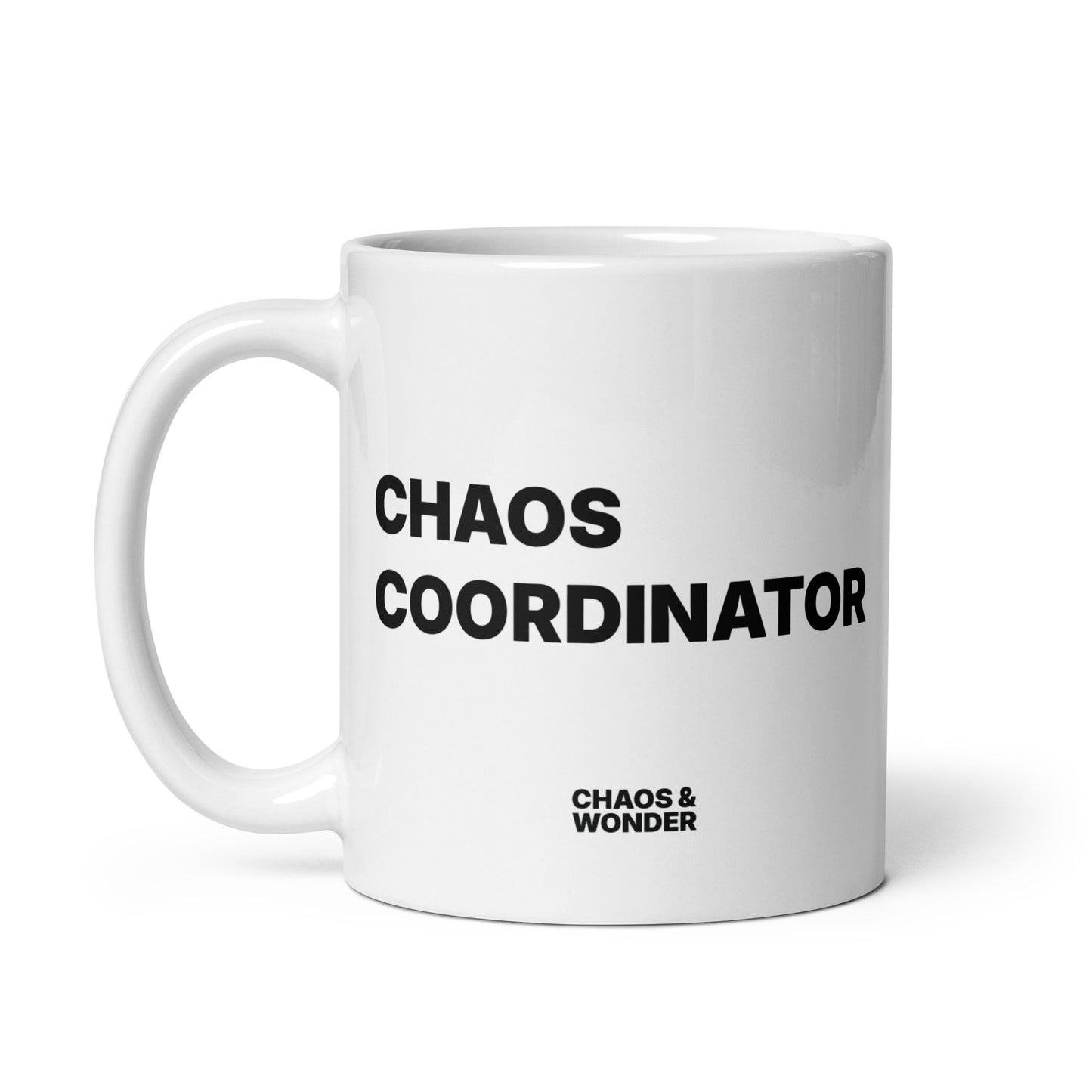 Chaos Coordinator ceramic mug for parents who multitask like pros.