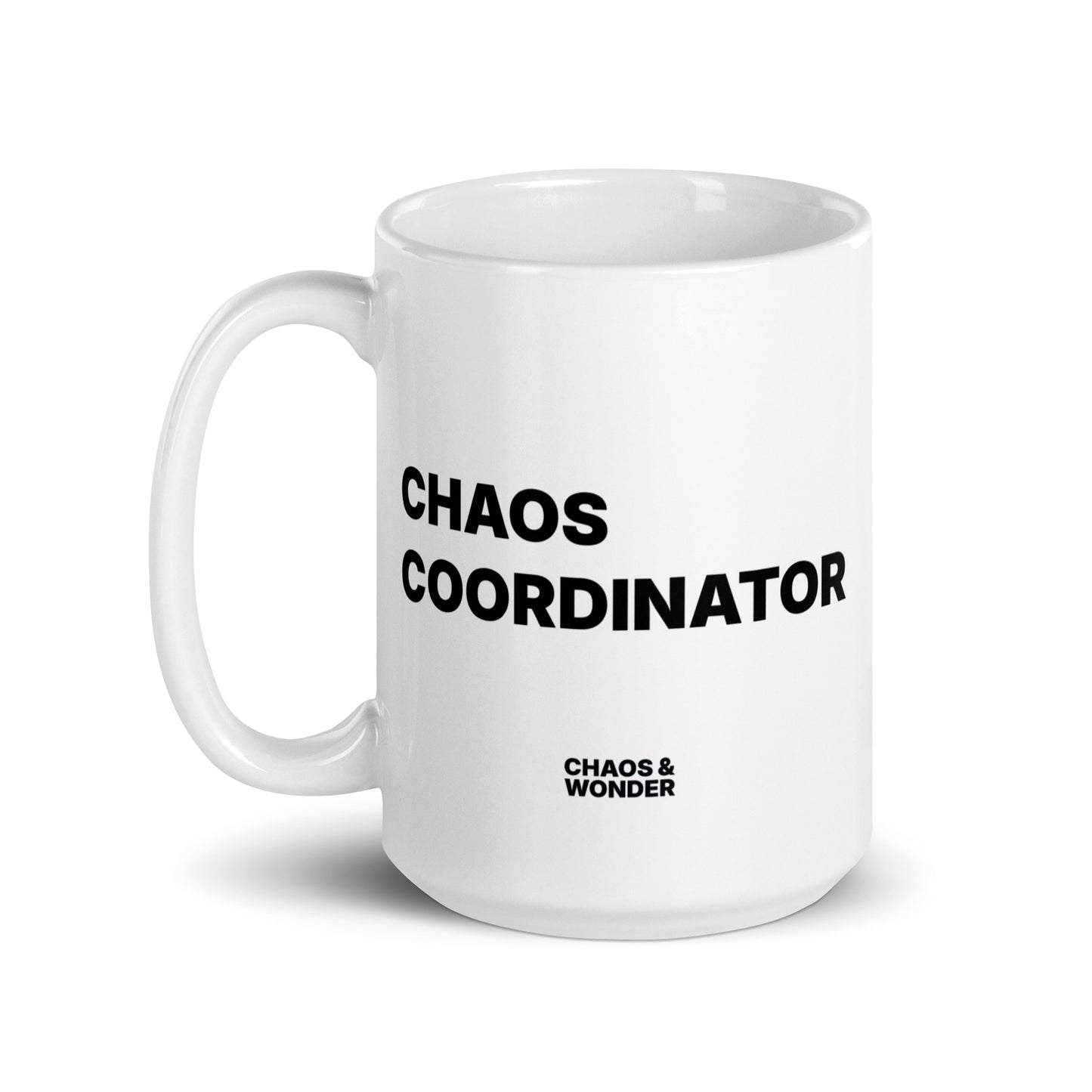 Chaos Coordinator ceramic mug for parents who multitask like pros.